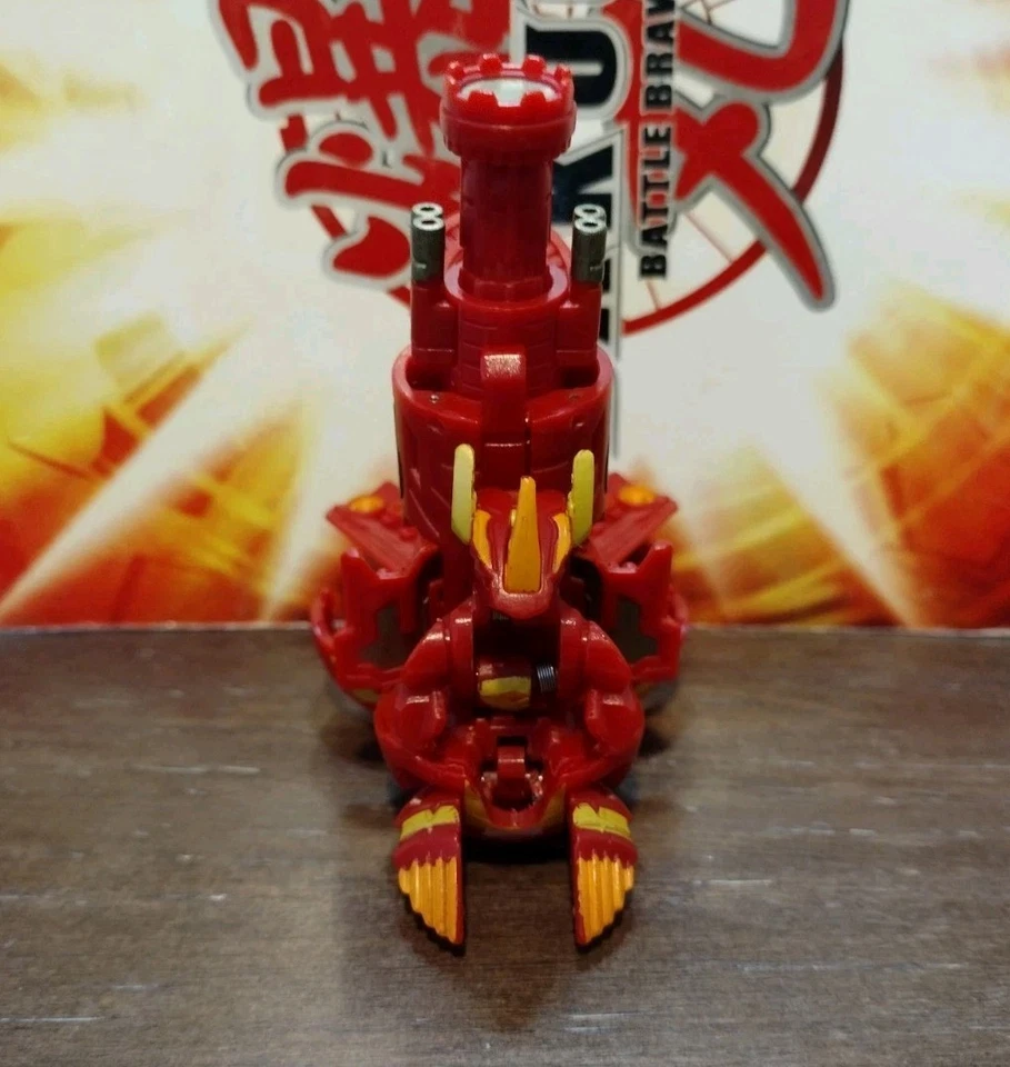 Bakugan Pyrus Helix Dragonoid 700G & Zukanator 60G Red Gundalian Invaders Set - Image 2 of 4