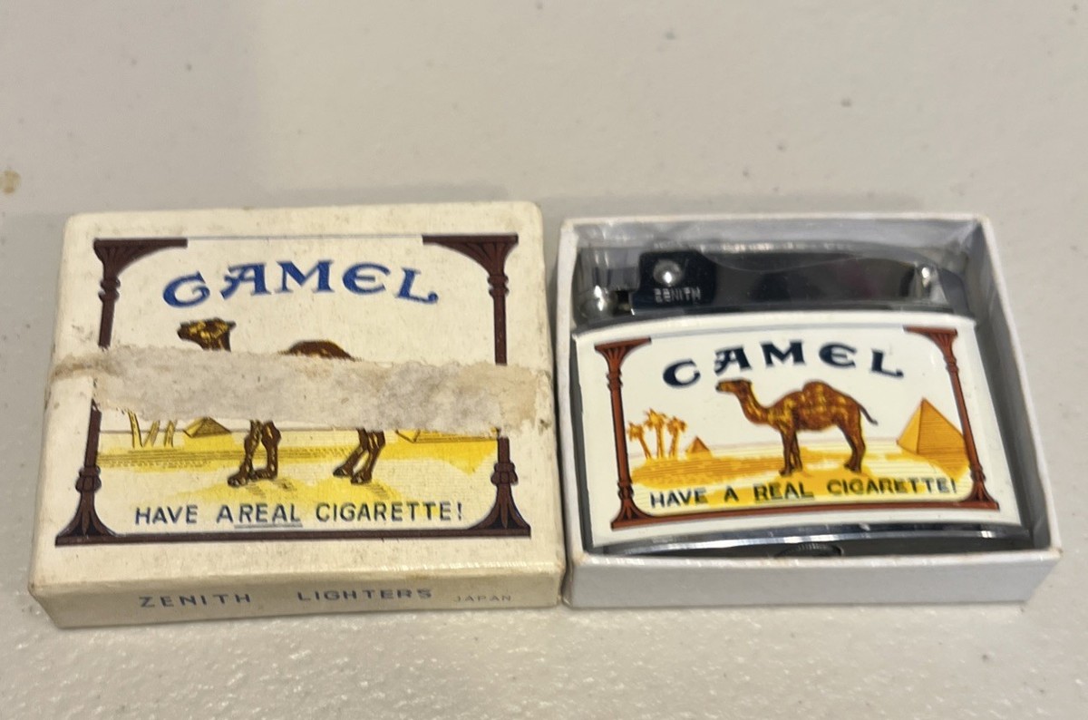 COLLECTIBLE VINTAGE CAMEL CIGARETTE LIGHTER BY ZENITH DURING 1960S