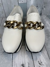 Dolce Vita Jhenee Platform Sneakers Women 6.5 White Slip On Loafer Casual Shoes