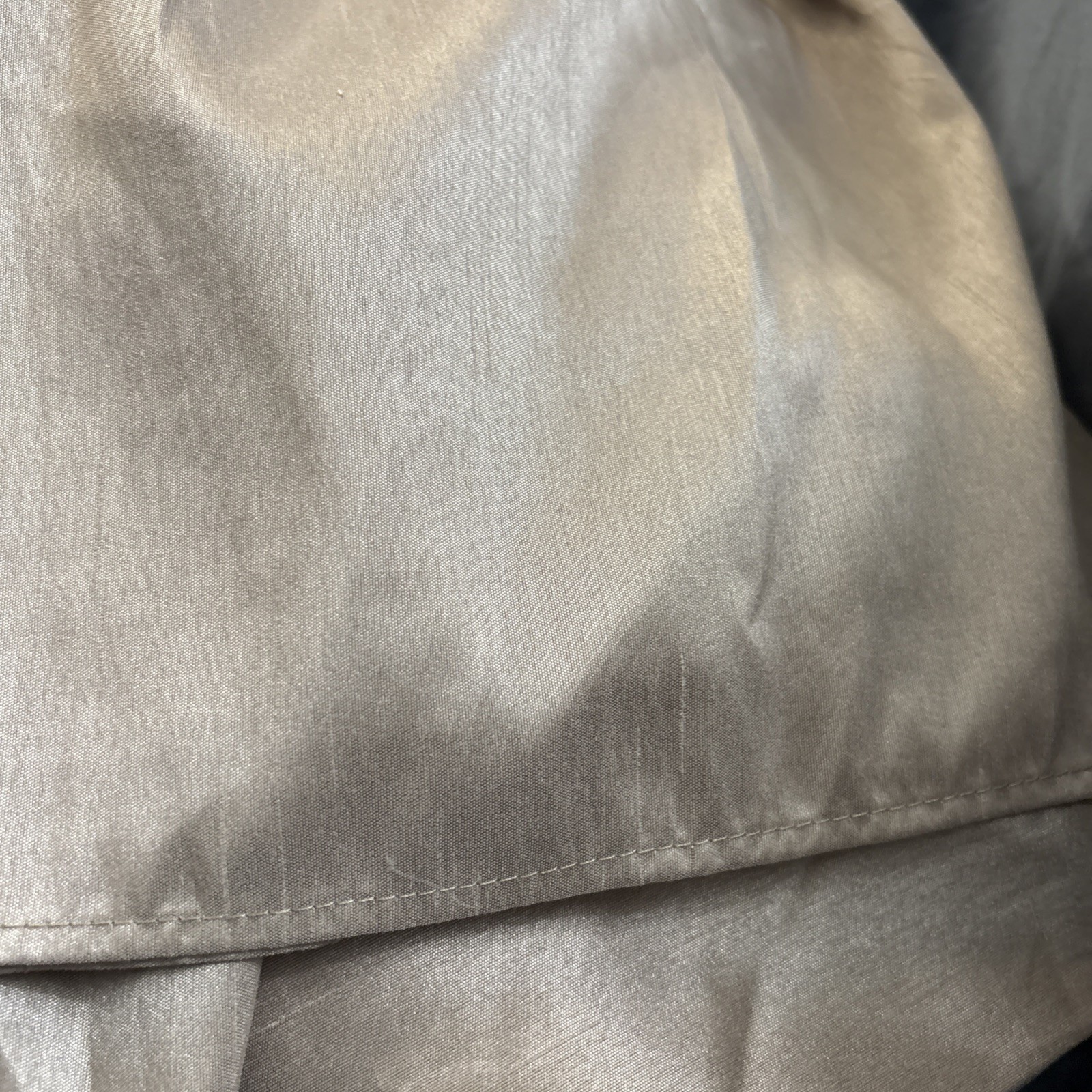 Bed Skirt 14” Drop Tan Semi Sheen 78”x80” Chic Home Design Excnt Cond Quality