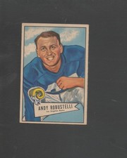 1952 Bowman Small Football Card #85 Andy Robustelli-Los Angeles Rams Ex Mint+
