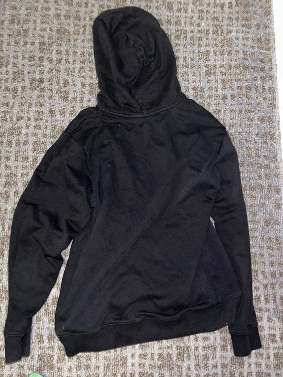 Felpa con cappuccio MCQ ALEXANDER MCQUEEN MAD CHESTER FLOCCATO LOGO MONSTER NERO GIALLO XL