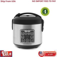 AROMA® 8-Cup Digital Rice Cooker & Food Steamer with Bonded Granite® Nonstick