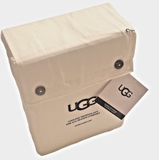 NWT UGG ALAHNA QUEEN SHEET SET COOLING TECHNOLOGY ALL-SEASON COLOR-SNOW IVORY 