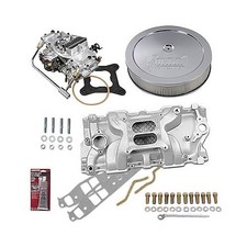 Sbc Chevy 350 Stage 2 Intake Manifold 750 Cfm Carb Air Cleaner Combo