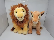 RARE 2011 Disney Store Lion King Adult Simba & Nala Large 18” Collectible Plush