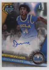 2023-24 Bowman U Chrome Prospect Lava Refractor 197/199 Devin Williams Auto 0q0m