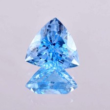 AAA Flawless 14 x 14 MM Natural Blue Aquamarine Loose Gemstone GIT Certified 