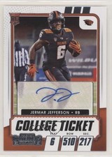 2021 Panini Contenders Draft Picks College Ticket Jermar Jefferson #126 Auto 9r9
