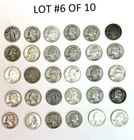 Lot#6 of 10 - (30) qty misc. 90% Silver Quarters.  Fair to Excellent condition.