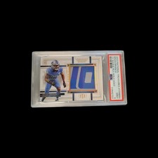 2023 Panini National Treasures Brian Branch Jersey Rookie Logo Patch /10 PSA 9