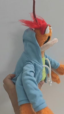 RARE The Muppets Pepe The King Prawn Soft Toy Plush 14 Inches