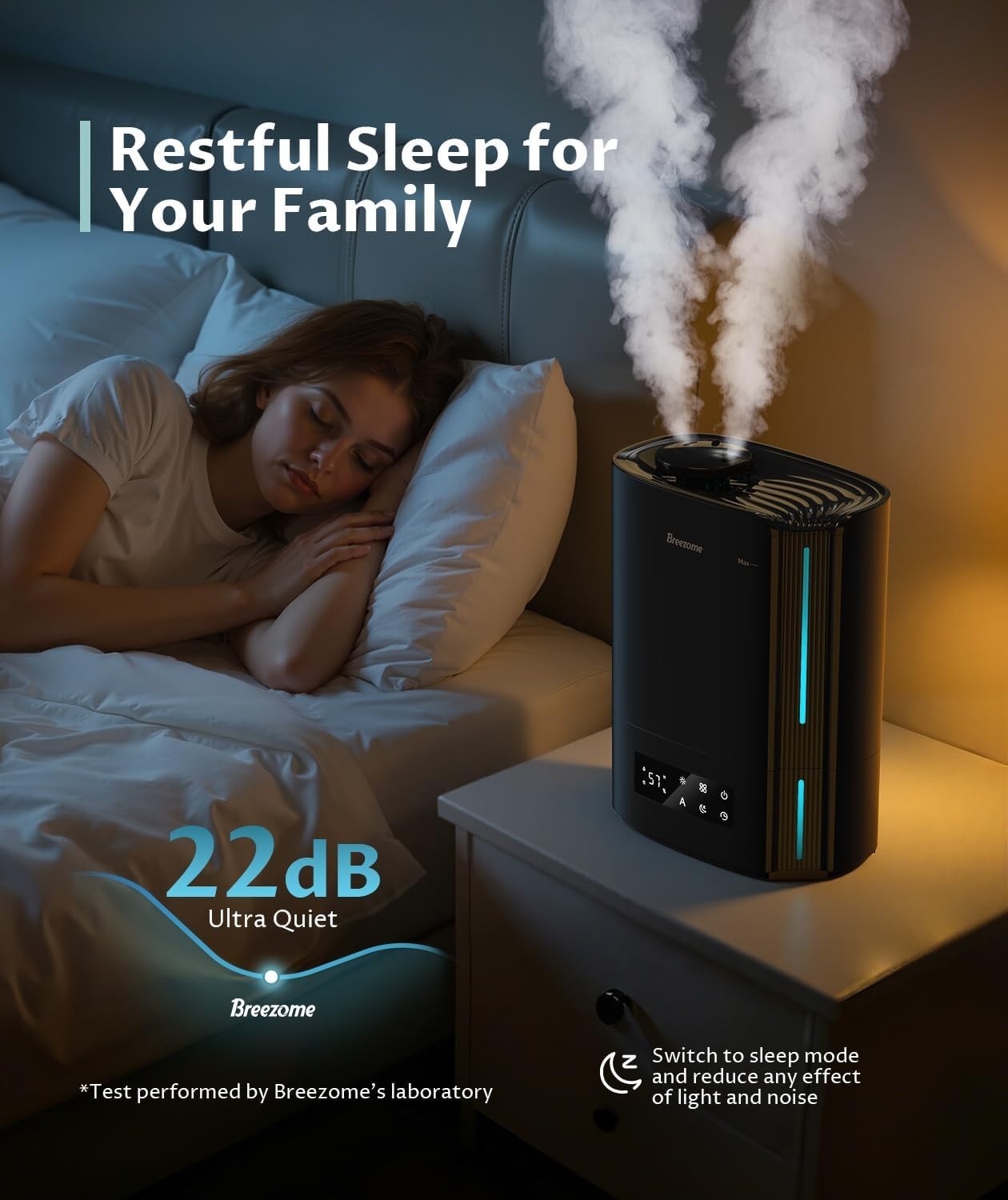 6L Ultrasonic Humidifier for Bedrooms & Nurseries - Smart Control, Auto Shut Off thumbnail 7