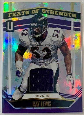 2019 Panini Unparalleled - Feats of Strength Ray Lewis #FS-RL Astral /150