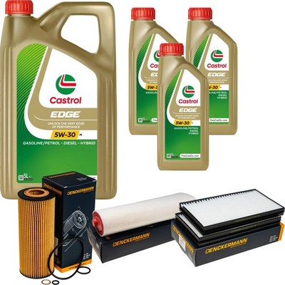 Inspektionspaket Castrol EDGE 5W-30 M Engine 8L für BMW 5er Touring 525d 530d