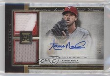 2020 Topps Museum Collection Gold 24/25 Aaron Nola #SSDA-AN Auto 5m1