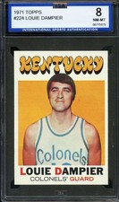 1971-72 TOPPS #224 LOUIE DAMPIER ISA 8 (RC) HOF COLONELS *ADT5615