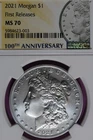 2021 NGC MS70 FIRST RELEASES MORGAN SILVER DOLLAR #B52005