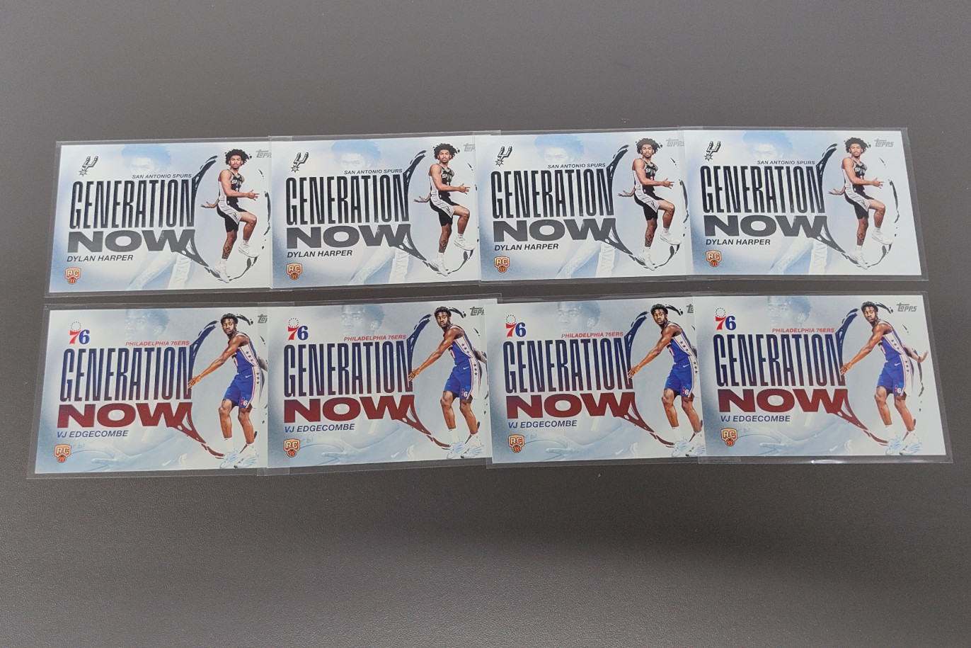 2025-26 Topps Dylan Harper VJ Edgecombe Generation Now RC LOT8