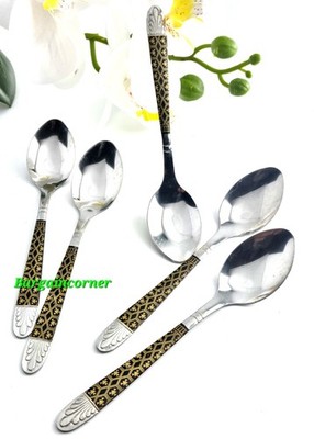 Tee Kaffeelöffel (T1) Dessert Espresso Teelöffel Teelöffel Edelstahl 14 cm