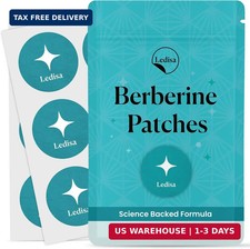 Berberine Patches  Berberine Patch with L-Glutamine, Garcinia Cambogia, Resvera