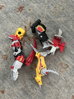 #ad Power Rangers Dino Charge Deluxe T Rex Zord Figure Mixed Parts Lot 0041 $19.95