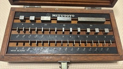 Mitutoyo Block Set Gauge 516-966 Bm1-32-0 No Missing Items Class 0 Measuring Cal
