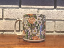 Vintage Pastel Colored Floral Themed Coffee Tea Mug By RUSS. Easter Mother’s Day