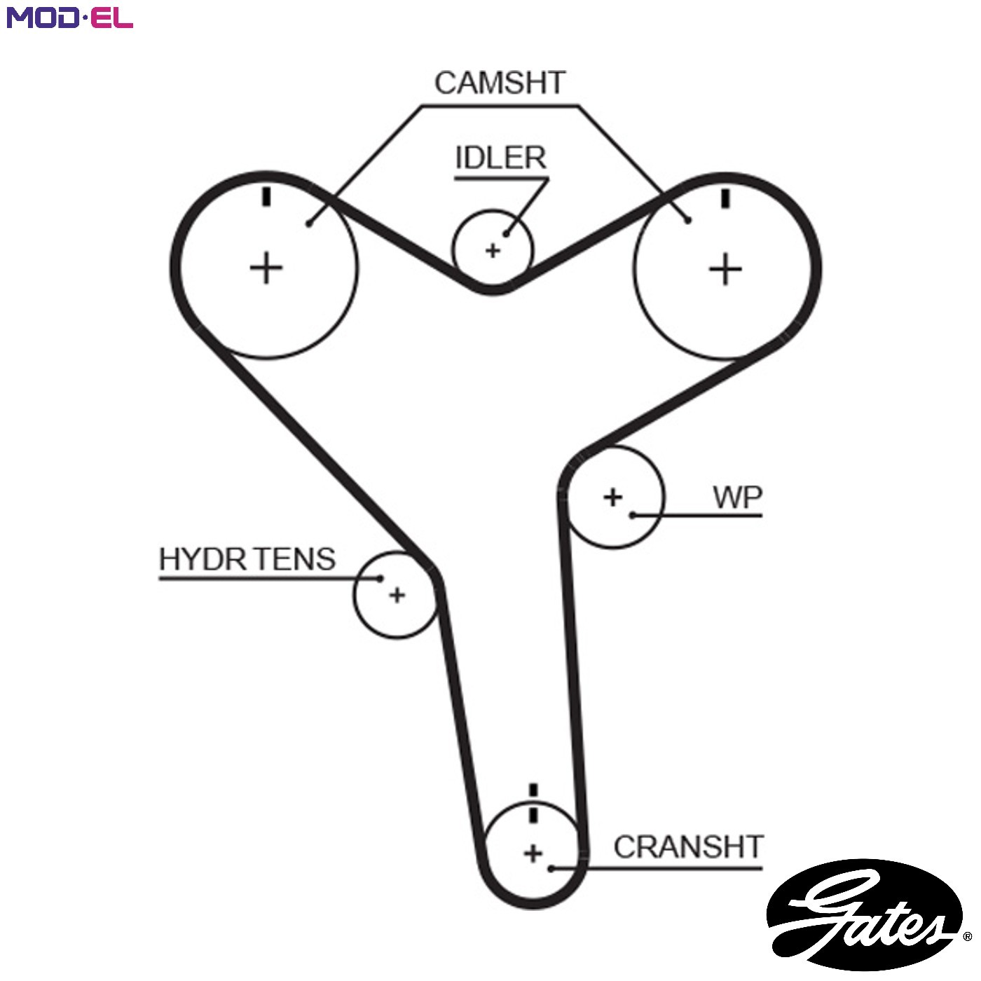 4x ✅Fits GATES T257 TIMING BELT ⭐UK Seller⭐ - Image 12