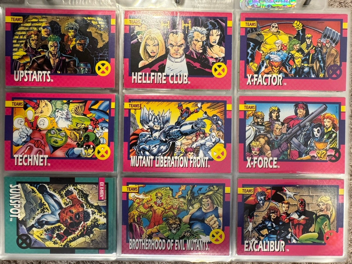 1992 Marvel X-Men Series 1 NEAR COMPLETE 95 (of 100) BASE CARD SET