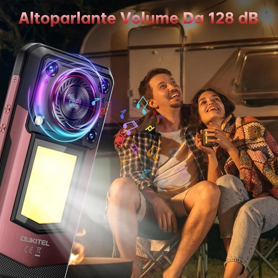 OUKITEL WP56 5G Rugged Smartphone 32GB+256GB 6,78"FHD+ 120Hz Android 15 Nero - Immagine 4 di 4