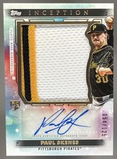 2024 Topps Inception Paul Skenes Auto Jumbo Patch Cards 54/125 RC Pirates