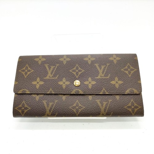 Portefeuille long Louis Vuitton LV marron monogramme 3262583