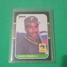 Donruss 1987 Barry Bonds #361 Pittsburgh Pirates Rookie Base Set Baseball Card. rookie card picture