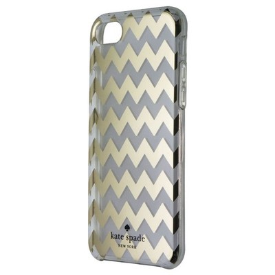 Kate Spade Hybrid Hardshell Case for Apple iPhone 6/6s - Clear / Gold Zig Zag