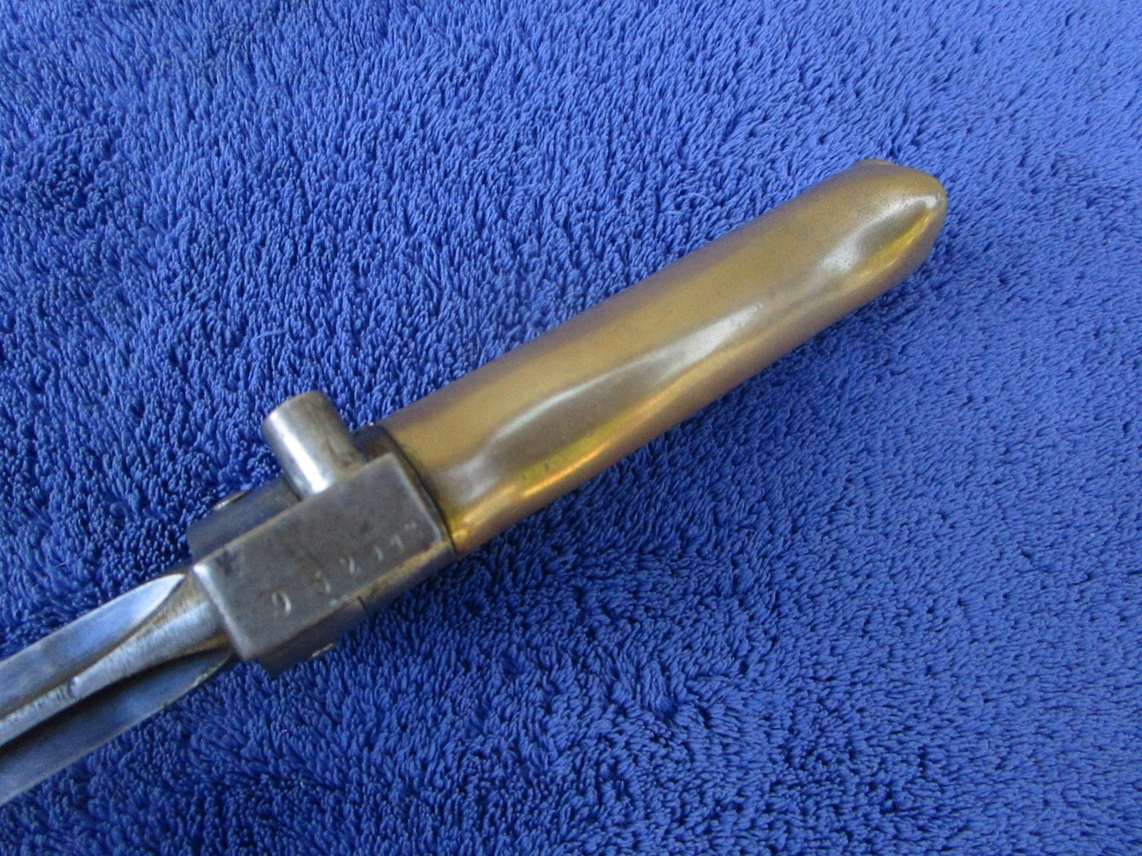 ORIGINAL  ANTIQUE M1886/93 FRENCH LEBEL "ROSALIE" SHORTENED BAYONET AND SCABBARD