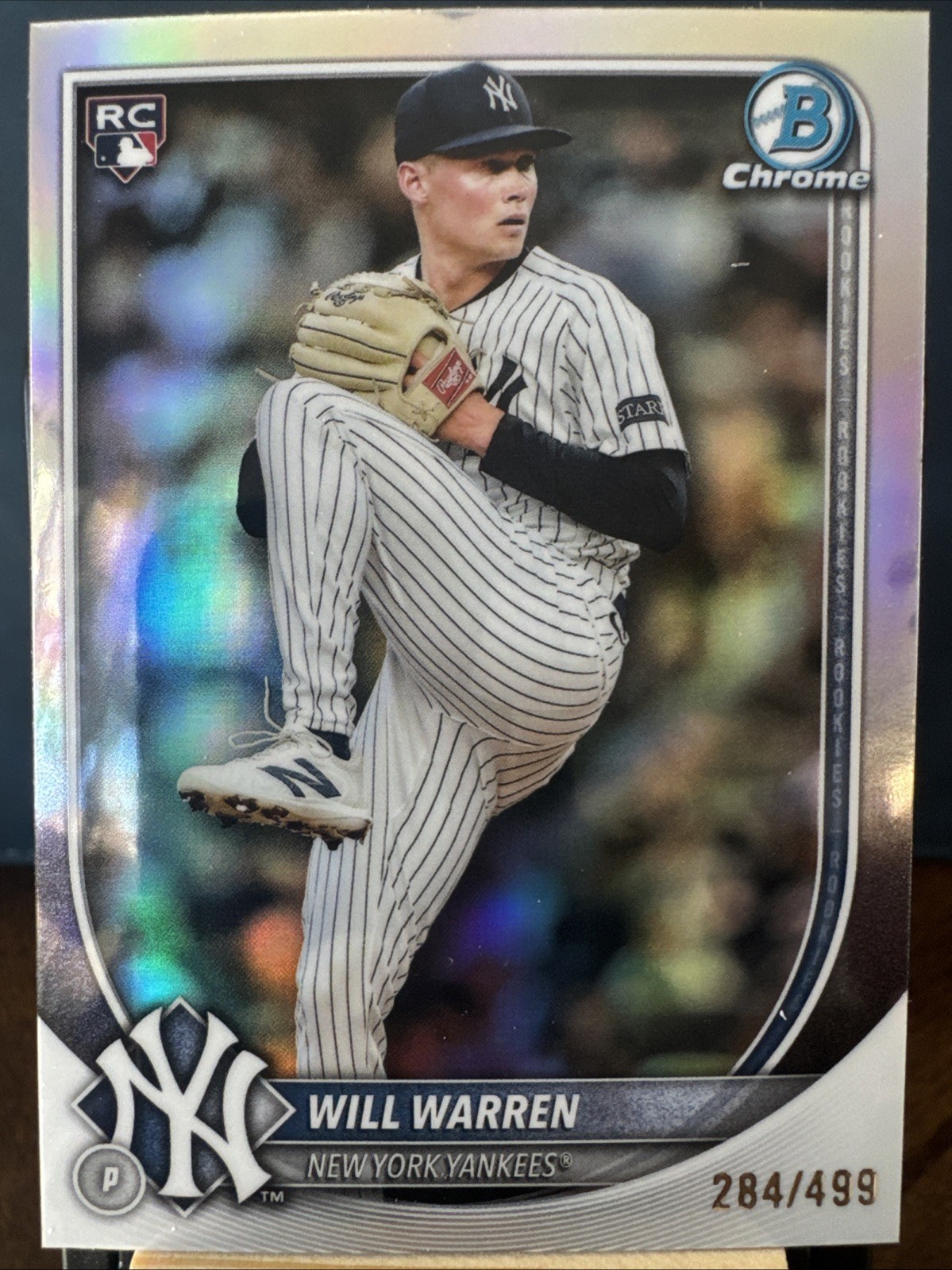 2025 Bowman Chrome - Will Warren, Will Warren #79 Refractor /499 (RC)