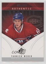 2009-10 SP Game Used Edition Authentic Rookies 350/699 Yannick Weber #101 x6g