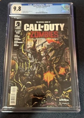 Call Of Duty Zombies #2 CGC 9.8   White Pages Dark Horse Comics Activision HTF