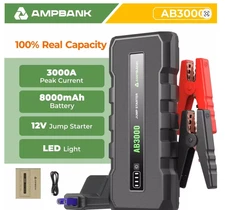 AMPBANK AB3000 12V Car Jump Starter Battery Charger Power Bank Portable 3000A Au