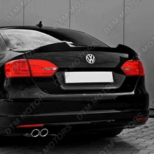 For 11-18 Volkswagen VW Jetta MK6 Pearl Black V-Style Trunk Spoiler Wing W-Power