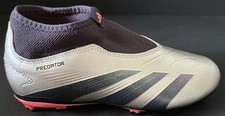 Adidas Predator League Laceless Fg Football Boots Platinum Sz 4.5 New IF6357