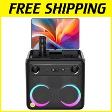 Pro Karaoke System - 32GB Tablet, 2 Wireless Mics, 4 Lights