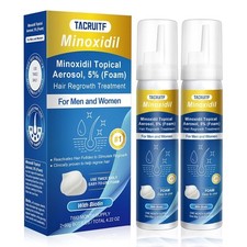 Minoxidil Foam, 5 Topical Infused with Biotin, 2 Pack Foam