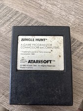 JUNGLE HUNT 1983 Atarisoft Game Cartridge Commodore 64 UNTESTED Vintage Vintage image
