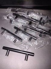 Kitchen Cupboard Cabinet T-Bar Door Handles x 12