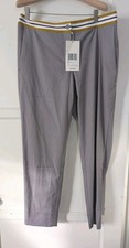 Wildfang Empower Taped Trouser Pants Gray Womens size 12 Tapered Gray Work New