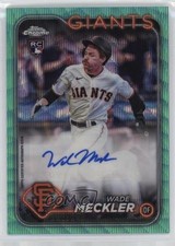 2024 Topps Chrome Update Aqua Wave Refractor /199 Wade Meckler #AC-WM Auto 9yx