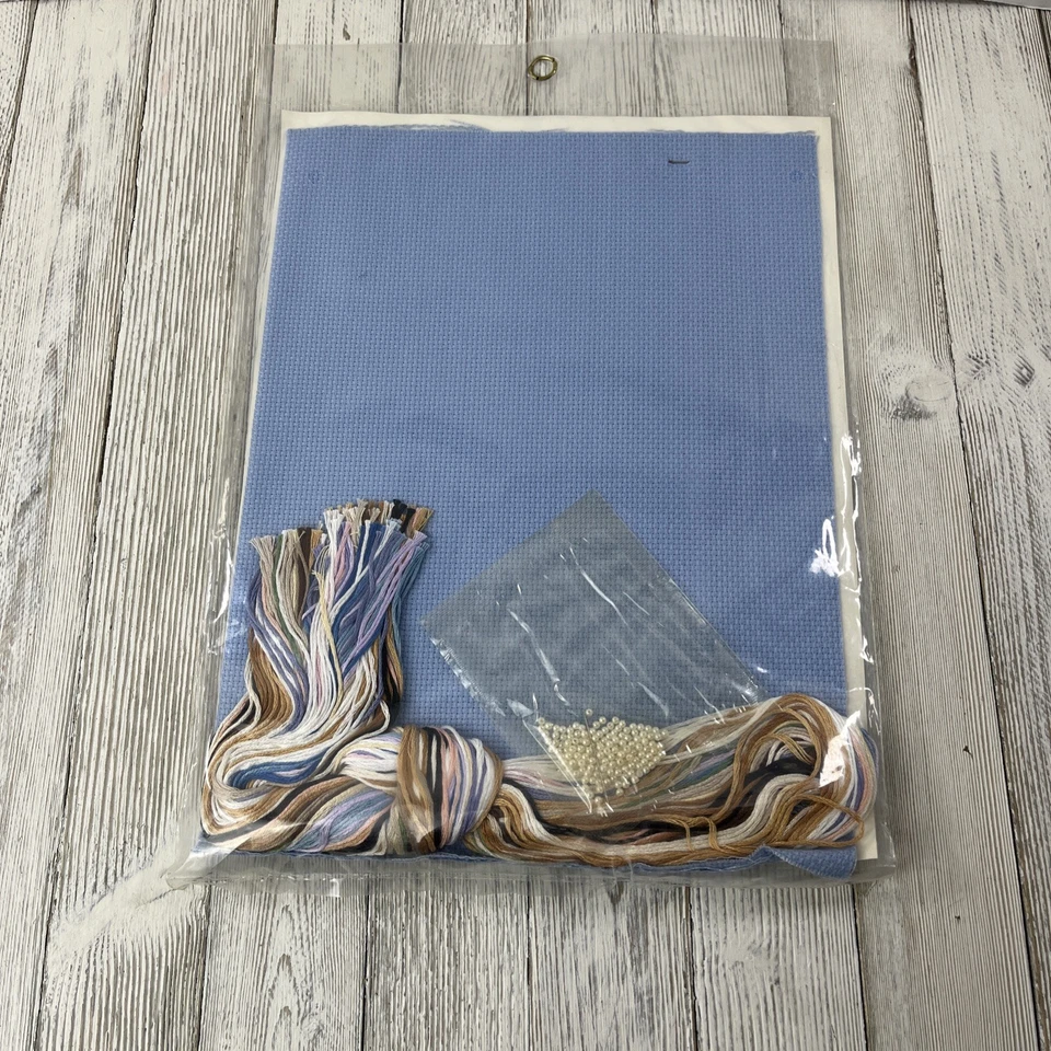 KIT ARTESANAL BERNAT WEDDING BEARS PUNTO DE CRUZ DMC HILO DENTAL VINTAGE 1984 NUEVO Foto 2 de 4