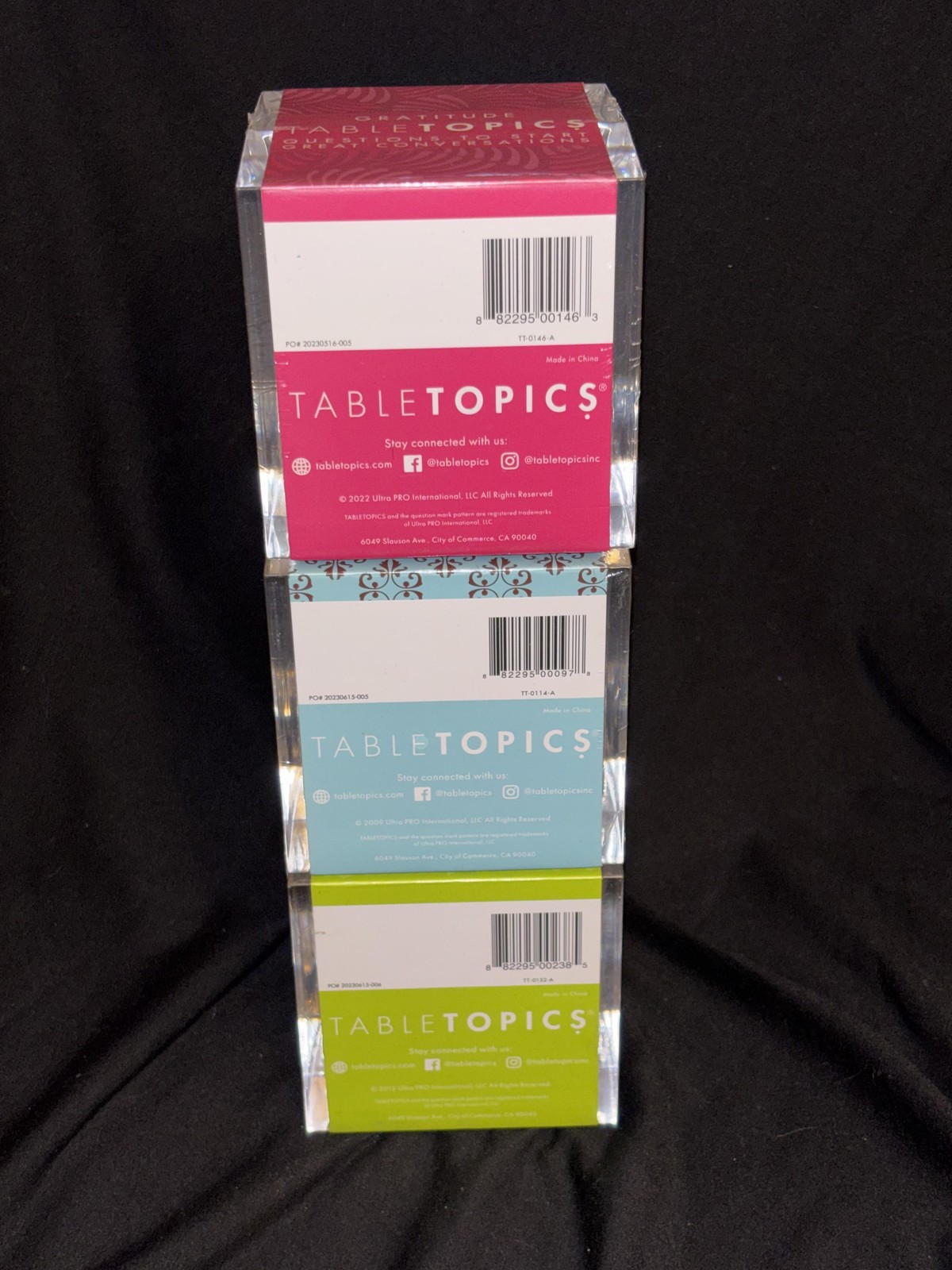 TableTopics Dinner Party Gratitude Infomania Family Conversation Decks Lot 3 thumbnail 2